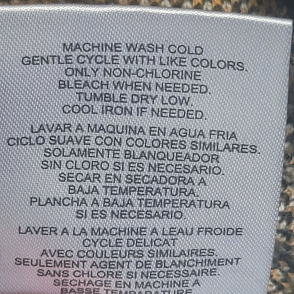 Jones New York Downtown Glam Full Zip Plaid Poncho. Size L/XL - Picture 7 of 7